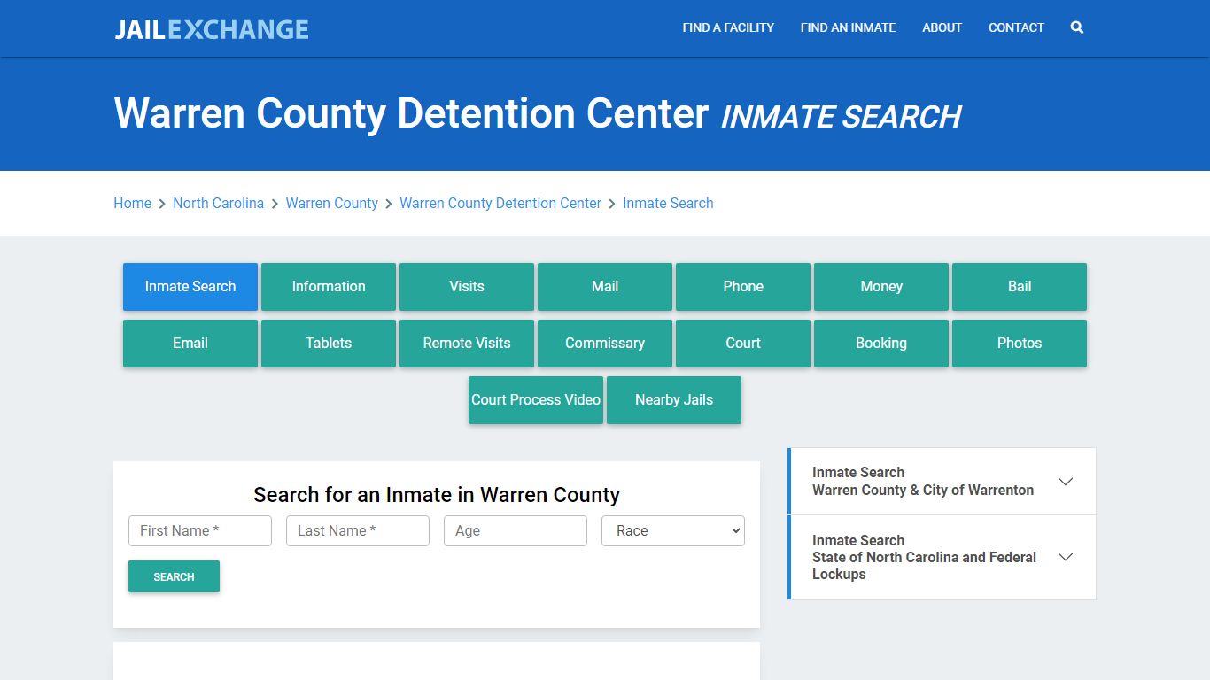 Warren County Detention Center Inmate Search - Jail Exchange