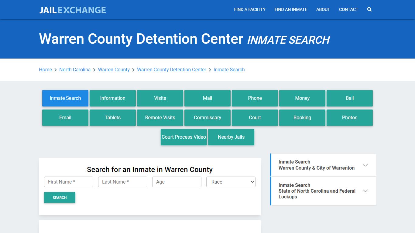 Warren County Detention Center Inmate Search - Jail Exchange